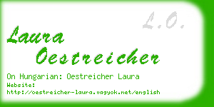 laura oestreicher business card